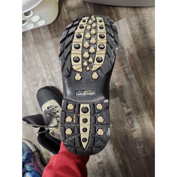 Lands' End Shoes Lands End Snow Boots Womens 8 B Black Low Top Lace